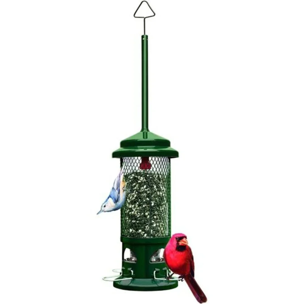 Squirrel Buster Standard Squirrel-proof Bird Feeder w/4 Metal Perches, 1.3-pound